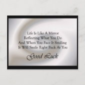 Viel Glück Verse Postkarte (Vorderseite)