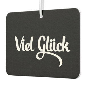 Viel Glück Viel Glück Deutsch Autolufterfrischer