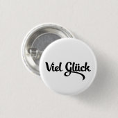 Viel Glück | Viel Glück Deutsch Button (Vorne & Hinten)