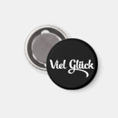 Viel Glück | Viel Glück Deutsch Magnet (Vorderseite/Rückseite)