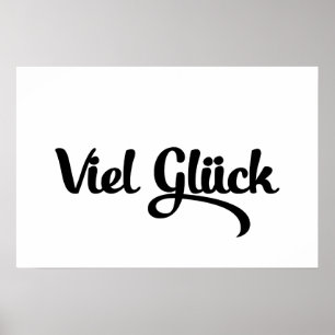 Viel Glück   Viel Glück Deutsche Sprache Poster