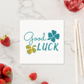 Viel Glück Vierblättriges Kleeblatt Kleeblatt Serviette (Beispiel)