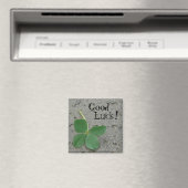 Viel Glück! vierblättriges Kleeblatt Magnet (In Situ (Geschirrspüler))