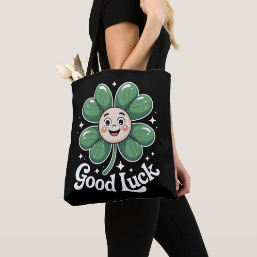 Viel Glück Vierblättriges Kleeblatt Tasche (Von Nahem)