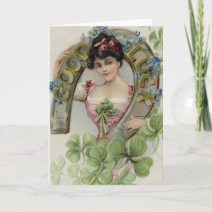 Viel Glück - Vintage St. Patrick's Day Karte