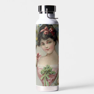 Viel Glück - Vintage St. Patrick's Day Karte Trinkflasche