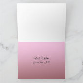 Viel Glück von uns alle Gruß-Karte Karte (Innenseite)