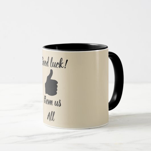 Viel Glück von uns allen Tasse (VorderseiteRechts)