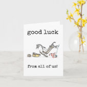 Viel Glück von uns allen, Verlassend Kollege Karte (Gelbe Blume)