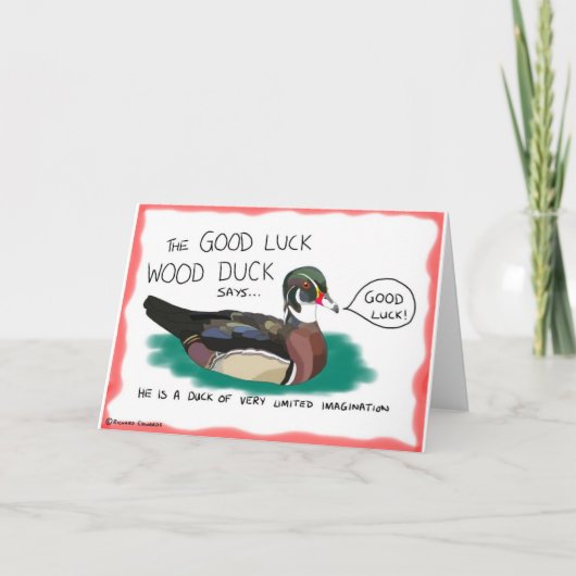 Viel Glück Wood Duck Card Karte (Vorderseite)