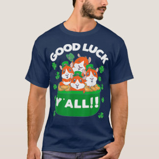 Viel Glück Y'all Lucky Irish Pig Guinea St Patrick T-Shirt