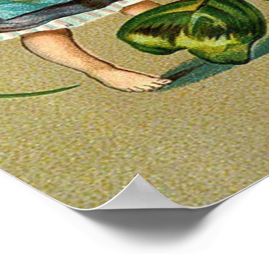 Viel Glück zu Ihnen am St. Patrick's Day Poster (Ecke)