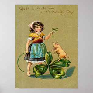 Viel Glück zu Ihnen am St. Patrick's Day Poster