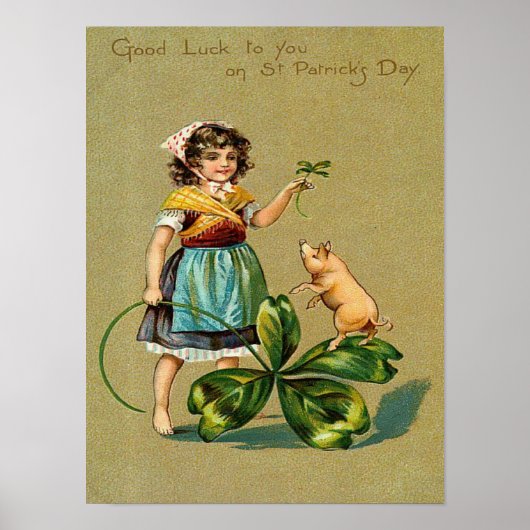 Viel Glück zu Ihnen am St. Patrick's Day Poster (Vorne)