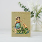 Viel Glück zu Ihnen am St. Patrick's Day Postkarte (Stehend Vorderseite)