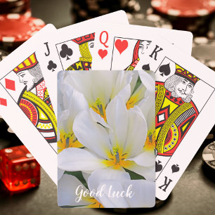 Viel Glück zu Weiß und Gelb Spielkarten