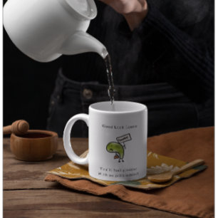 Viel Glück zum Entfernen der Gallenblase Zweifarbige Tasse