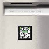 Viel Glück zum Lesen des St Patricks Day Disco Bal Magnet (In Situ (Geschirrspüler))