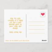 Viel Glück zum niedlichen Cat Face Baseball Openin Postkarte (Rückseite)