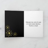 Viel Glück zum stich der Dance-Erwägung Karte (Innenseite)