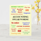 Viel Glück zur Rechnungslegung Swear Words CPA Buc Karte (Gelbe Blume)