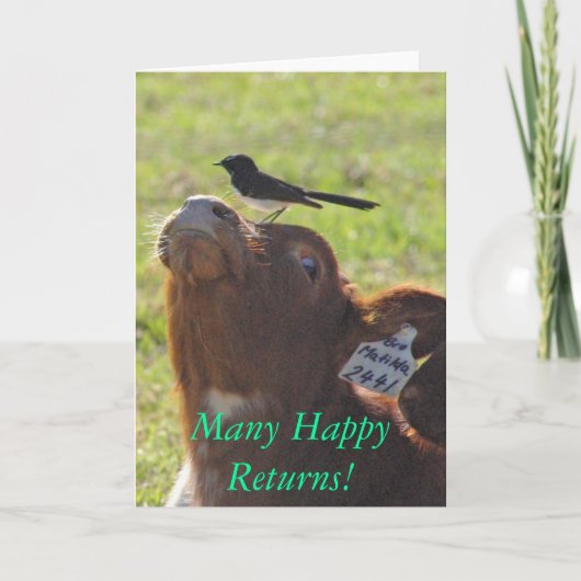 Viel glückliche Rückkehr! Karte (Vorderseite)