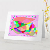 Viel glückliches multi gemustertes der Rückkehr Karte (Gelbe Blume)