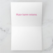 Viel glückliches multi gemustertes der Rückkehr Karte (Innenseite)