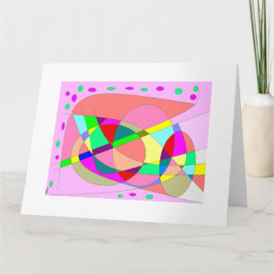 Viel glückliches multi gemustertes der Rückkehr Karte