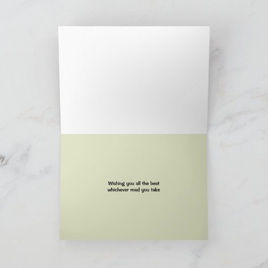 Viel GlückSignpost Karte (Innenseite)