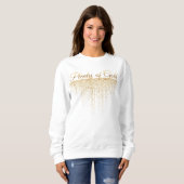 Viel Gold Glänzendes Gold Sweatshirt (Vorne ganz)