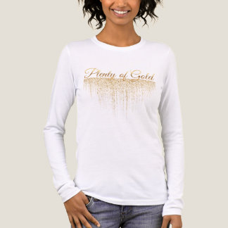 Viel Gold Glänzendes Gold Tri-Blend Shirt