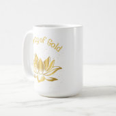 Viel Gold Lotus Kaffeetasse (Vorderseite Links)