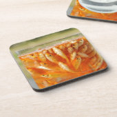 Viel Goldfisch, die im Glasbehälter sind Getränkeuntersetzer (Linke Seite)