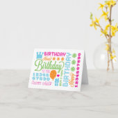 Viel Gruß zum Geburtstag Karte (Gelbe Blume)