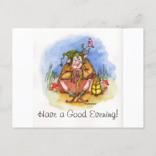 Viel guten Abend! Feiertagspostkarte