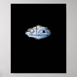 Viel kann in 3 Tagen Auferstehung geschehen Jesus  Poster