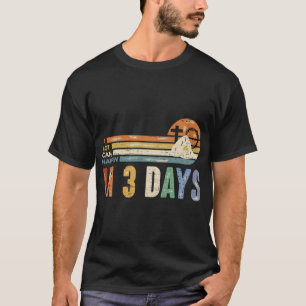 Viel kann in 3 Tagen passieren florale Retro Vinta T-Shirt
