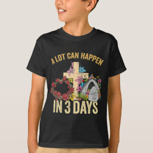 Viel kann in 3 Tagen passieren florale Retro Vinta T-Shirt