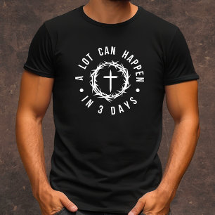 Viel kann in 3 Tagen passieren Männer Christlich T-Shirt