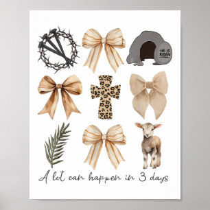 Viel kann in drei Tagen passieren Coquette Bow Chr Poster