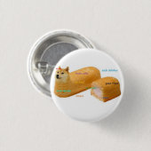 Viel Kuchen DogeButton Button (Vorne & Hinten)