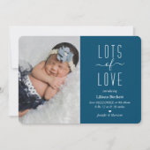 "Viel Liebe" Ankündigung des Fotos (Vorderseite)