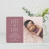 "Viel Liebe" Ankündigung des Fotos (Stehend Vorderseite)