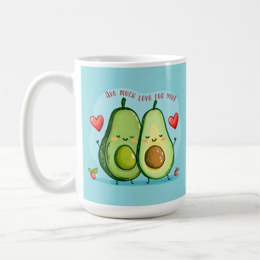 Viel Liebe Avocado Kaffeetasse (Links)