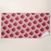 Viel Liebe, große Herzen Strandtuch (Vorderseite)