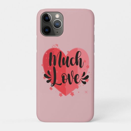 Viel Liebe, großes Herz Case-Mate iPhone Hülle (Rückseite)
