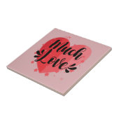 Viel Liebe, großes Herz Fliese (Seite)