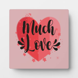 Viel Liebe, großes Herz Fotoplatte