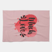 Viel Liebe, großes Herz Geschirrtuch (Horizontal)